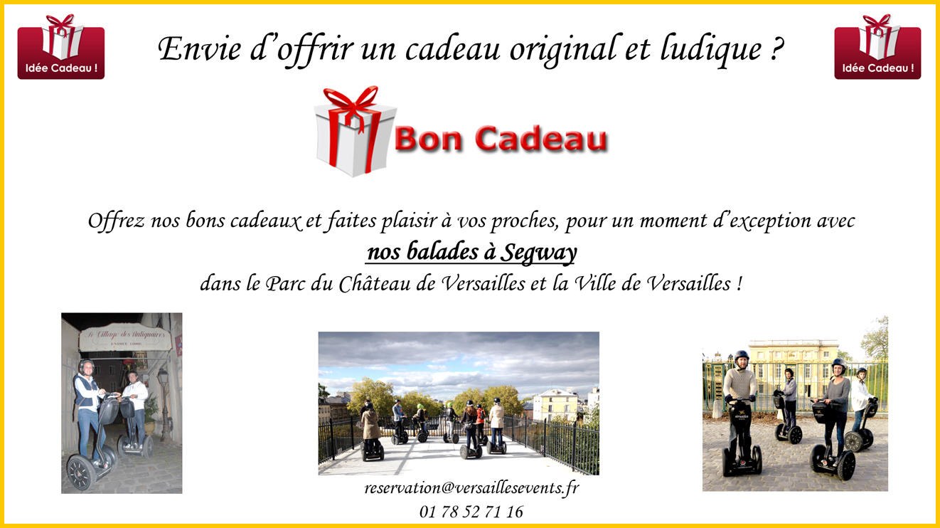 Versailles Events - Segway Tour - Bon cadeau